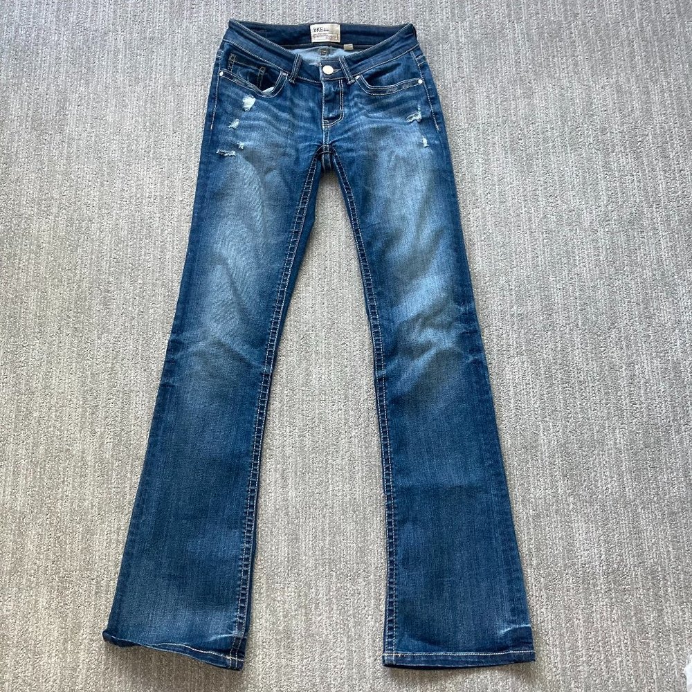 BKE Stella Bootcut Low Rise Medium Wash Jeans